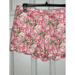 Lilly Pulitzer  The Buttercup‎ Short Size 12 Pink Green Scalloped Hem Photo 1