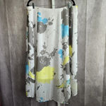 Investments  II White Floral Hi Low Knee Length Skirt Plus Size 16W NWT Photo 1