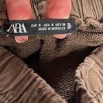 ZARA Brown Cotton Jogger Pants Photo 3