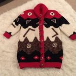 THICK, warm, button up long sweater coat overseas! Hand made with perfection Photo 0