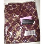 Isaac Mizrahi New Womens Live! Stretch Maroon Red Gold Foil Leaf Pants 16 T Tall Photo 1