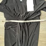 MISA Los Angeles NEW  Domino Draped Mini Dress in Black XS Photo 14