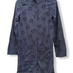 Patrick Robinson‎ Eyelet Tunic Dress Coverup Black Photo 0