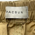 PacSun Low Rise Puddle Khaki Tan Womens Size Medium Pant Cargo Relaxed NEW Photo 2