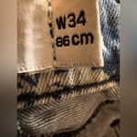 Bossini Floral Print Faded Blue Denim Jeans 34 Photo 5