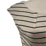 Calvin Klein | White & Black Striped Midi Career Work Office Midi Dress Size 6 Photo 1