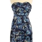 Kensie | Dark Blue Roses Floral Strapless Sweetheart Neckline Size 2 NWT Photo 0