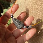 Handmade Black Lava Stone multi color Leather Choker Photo 1