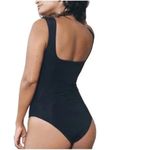 Mara Hoffman NEW  Persephone Square Neck One Piece Swimsuit in Black Size 2X Photo 1