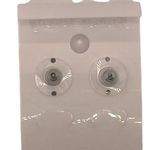 Football Post Earrings Brown Rhinestone Photo 3