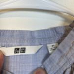 Uniqlo  Blue White Boxy Oversize Casual Short Sleeve Shirt Size XL EUC #5692 Photo 3