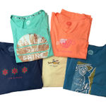 Life is Good Womens Assorted Graphic T Shirts Lot Size L XL Golf Kayak Tea Photo 0