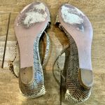 Elie Tahari Women’s Snakeskin Strappy Wedge Sandals Tan Size 9 39.5 EUC Photo 7