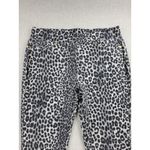 Michael Kors Womens Jeggings Size L Black Gray Leopard Print Pull On Stretch Size L Photo 2