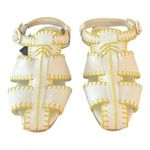 Farm Rio  Yellow Whipstitch Palm Tree Sandals Size 9.5 NEW Photo 7