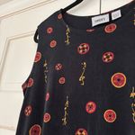 Chico's Chico’s Size 3 Travelers Black Tank Top Asian Print Size XL Travel Blouse Photo 2