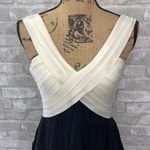 MM Couture Ivory and Black Cocktail Dress Photo 1