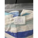 Talbots  Striped Slub Knit Tee Shirt Womens XS Short Slv Cotton Soft Button Back Photo 9