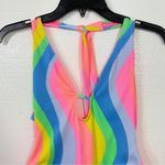 Hurley  NWT Soft‎ Waves Cheeky One Piece in Sky Swimsuit L Photo 6