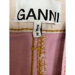 Ganni  Overdyed Cutline Light Lilac Purple High Rise Denim Jean Shorts Size 30 Photo 4