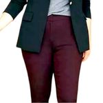 Lane Bryant Women’s Pants The Allie Ankle Slim Fit Burgundy Mid Rise Sz 24R Plus Photo 1