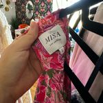 Misa  Acia Ana Capri Floral Long Sleeve Top Pink Size Large Photo 3