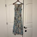 Charter Club NWT Silk  Blue Floral Maxi Dress Photo 4