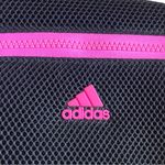 Adidas  New Airmesh Waist Pack Adjustable Strap Black Hot Pink Front Zip Pocket Photo 4