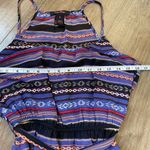 Lorena Rose sleeveless maxi dress Boho lined tie belt colorful women’s size S Blue Photo 10