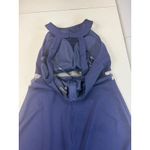 Sequin Hearts  Navy Blue Halter Mini Dress Party Cocktail Bodycon Glitter‎ S Photo 9