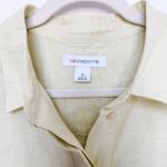 Liz Claiborne Linen Blend Dress Butter Yellow Size M Lagom Summer Coastal Photo 3