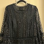 Needle & Thread  Dot Shimmer Ankle Gown Black Size US 16 Photo 4