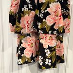 Kona Sol  Black And Pink Floral Swim‎ Top Size Small Photo 3
