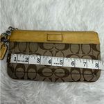 Coach y2k Tan Signature Brown Wristlet Photo 9