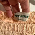 Deirdre‎ McGuire Vintage Peach Sweater Handmade in Ireland Chunky Preppy Y2K Size M Photo 1