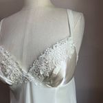 Flora by Floral Nikrooz Satin & Chiffon Lace Babydoll Slip Chemise Sz Large Photo 8