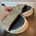 Vince Camuto  Kathalia Sandals
Espadrille Cow Hair Cheetah
Black Leather Size 8 Photo 7
