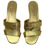 Kurt Geiger “Odina” Metallic Gold Leather Sandals Women’s Size EU 38/US 7.5 Photo 2