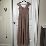 Jenny Yoo BHLDN  lace mocha mousse bridesmaid maxi dress size 2‎ wedding guest Photo 2
