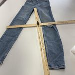 ZARA ‎ Jeans Womens 2 Blue Distressed Skinny Stretch Mid Rise Denim Pants Photo 7