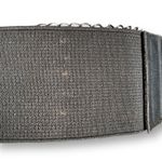 Deadstock Y2K Yik Fung Black Leather Stretch Waist Belt Chains NWT Statement Photo 7