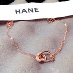 14K Rose Gold Plated Heart Ring Charm Bracelet for Women Photo 0