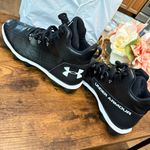 Under Armour Men's Cleats Shoes Football Hammer Mid RM Black Size 9.5 F Photo 2