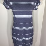 Bongo Grey and White Striped T-shirt Dress Size Large Photo 0