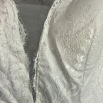 New Boutique Bridal Gown size US 16 plus lined lace train flared romantic event White Photo 6