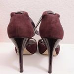 Nine West  Pumps Lisor Suede Stilettos Heels Closed Back Sandals Purple Size 9.0M Photo 5