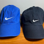 Nike Bundle of 2 Swish Logo Hats Adjustable Back Casual Baseball Cap Hat OSFM Photo 0