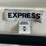 EXPRESS  Dressy Women’s Ivory Translucent Sequin Long Tank Top Photo 7