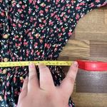 by‎ Timo Womens Summer Dress Small Long Sleeve Dark Floral Midi Ruffle Multi Photo 8