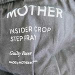 Mother Inside crop step fray guilty racer black with white stripe jeans sz 29 Photo 9